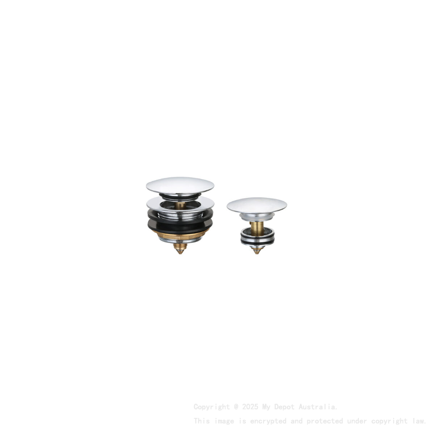 40mm Non Overflow Pop Up Waste Chrome