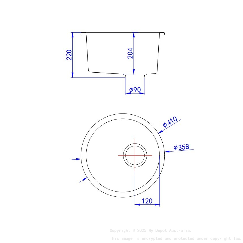 Size:410mmX220mm Bowl Size:358*220mm Matte Black Laufey Granite Laundry Sink