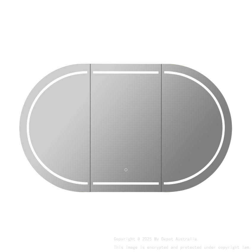 1500X800X150mm Matte White Allison Pill Shaving Cabinet