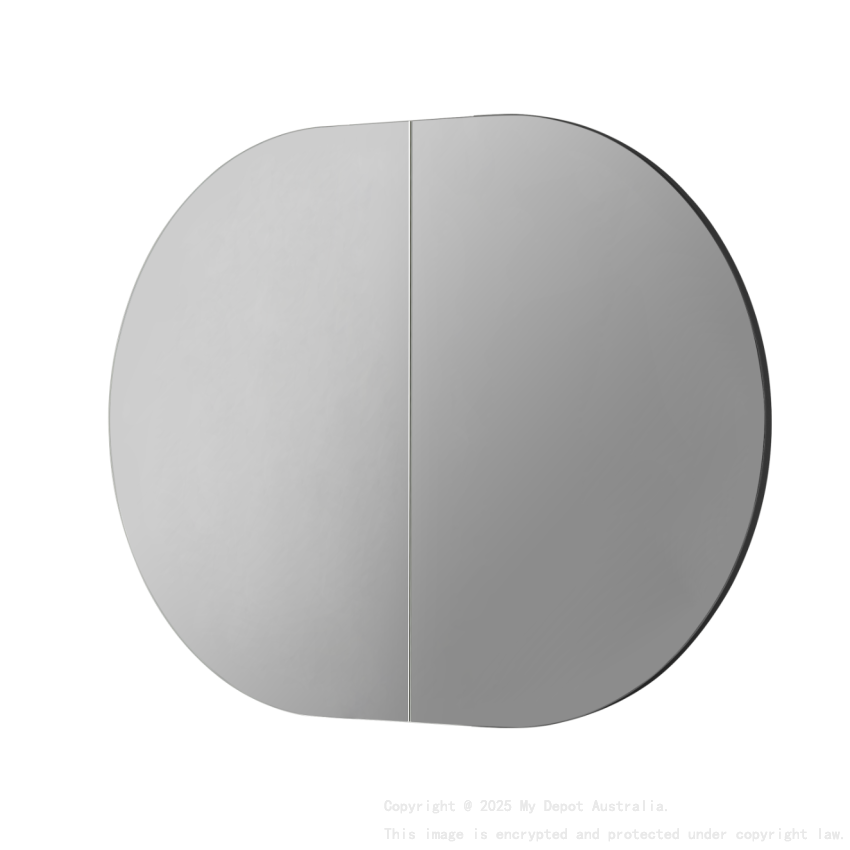 900X600X150mm Matte Black Allison Pill Shaving Cabinet