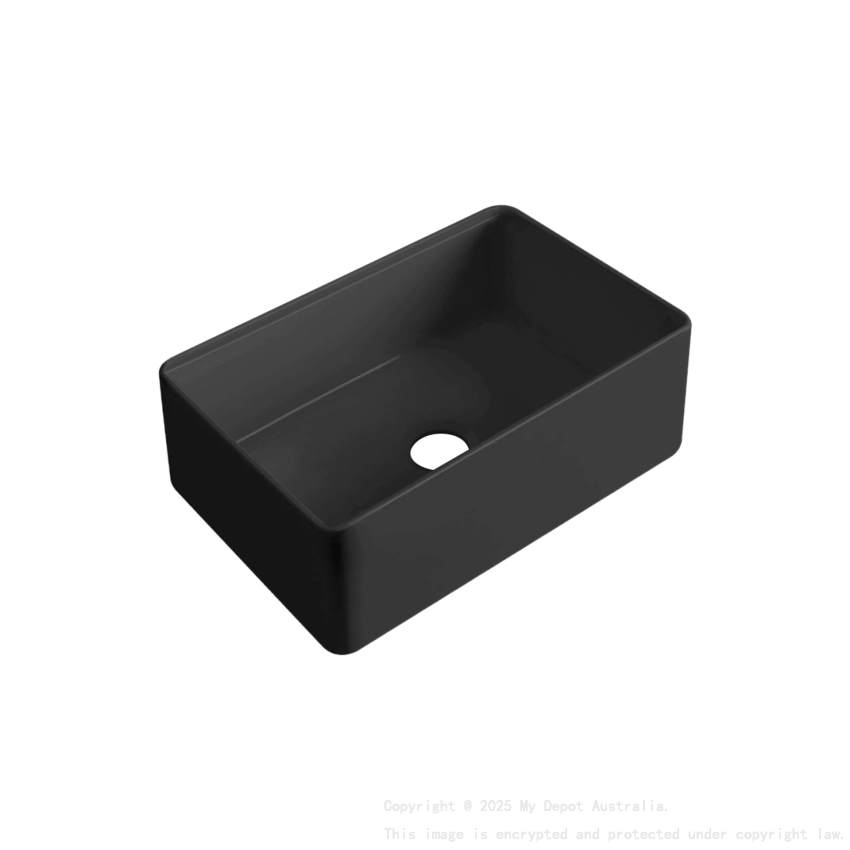 Size:760*459*254mm Bowl Size:724*423*232mm Matte Black Rocca Fine Fireclay Farm House Buttler Sink Single Bowl Grid And Waste Included