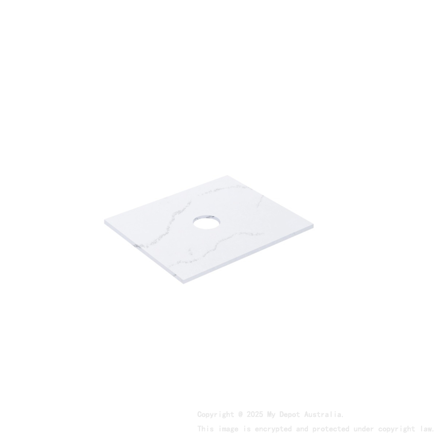 605X465X12mm Calacatta Artic White Solid Surface Stone Top