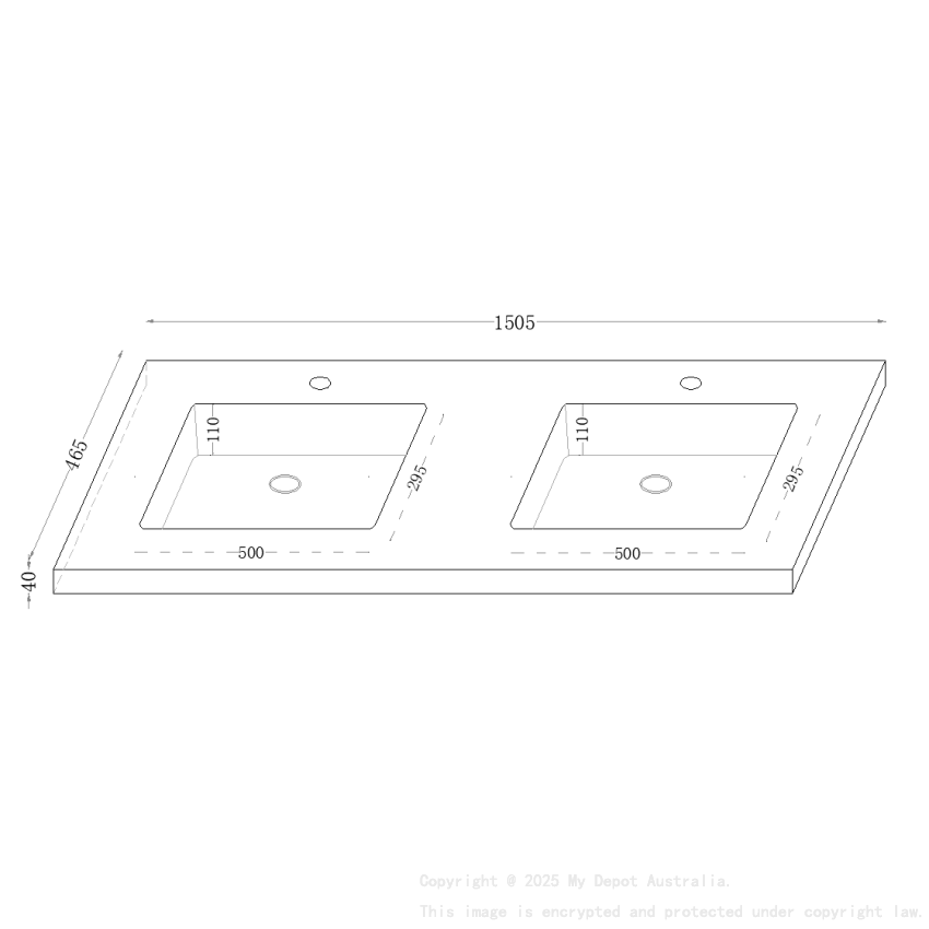 1500x460x190mmCarrara White Sintered Stone Seamlessjoined With Fine Ceramic Basin Double Bowl