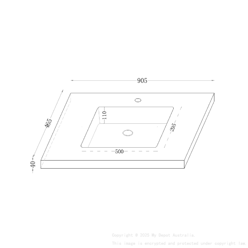 900x460x190mm Carrara White Sintered Stone Seamlessjoined With Fine Ceramic Basin