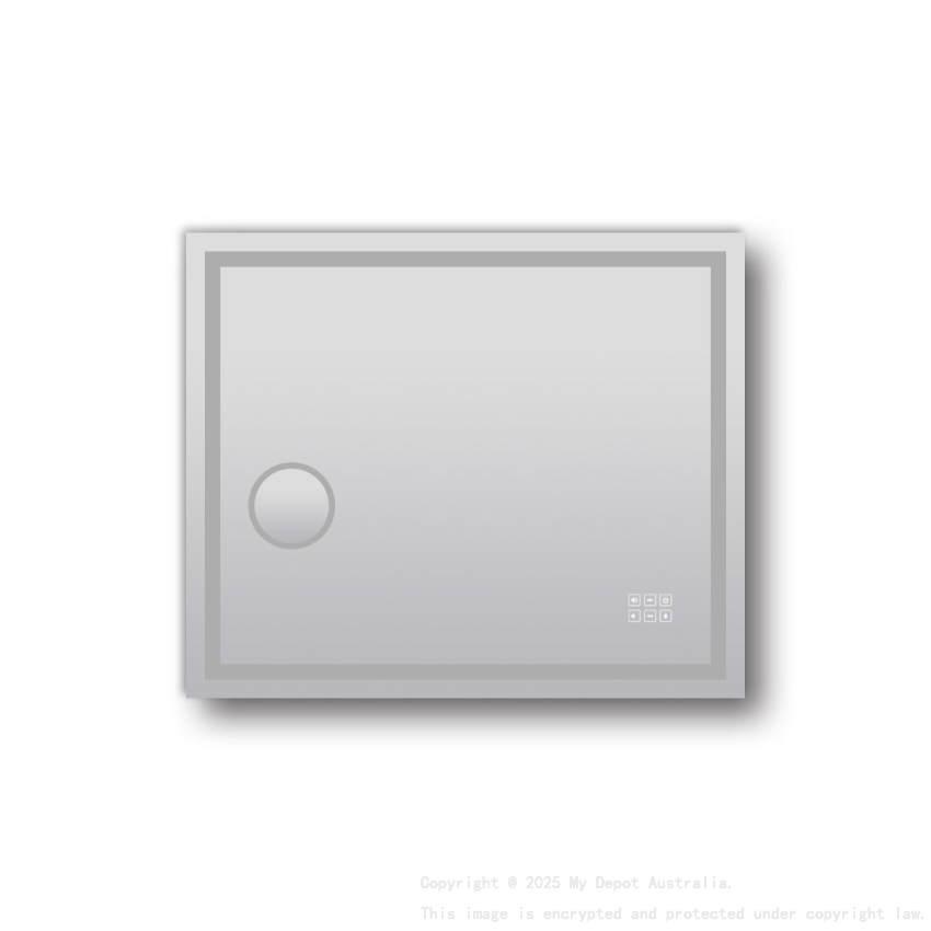 900x750mm ART- Bluetooth LED Mirror With Magnifier