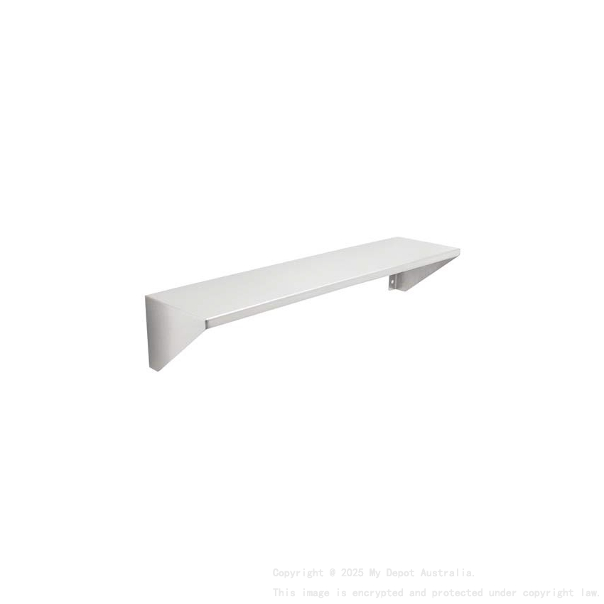 350WX125DmmBradley Australia Map Satin SS Shelf