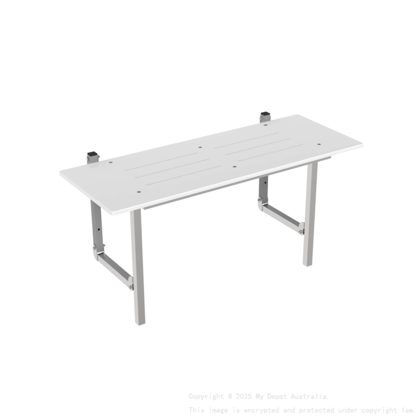 970WX395Dmm Bradley Australia Map Surface Mounted Folding Shower Seat