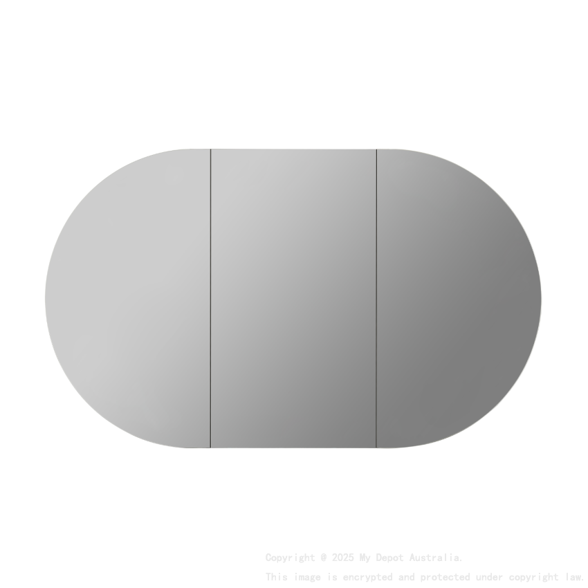 1500X800X150mm Matte Black Allison Pill Shaving Cabinet