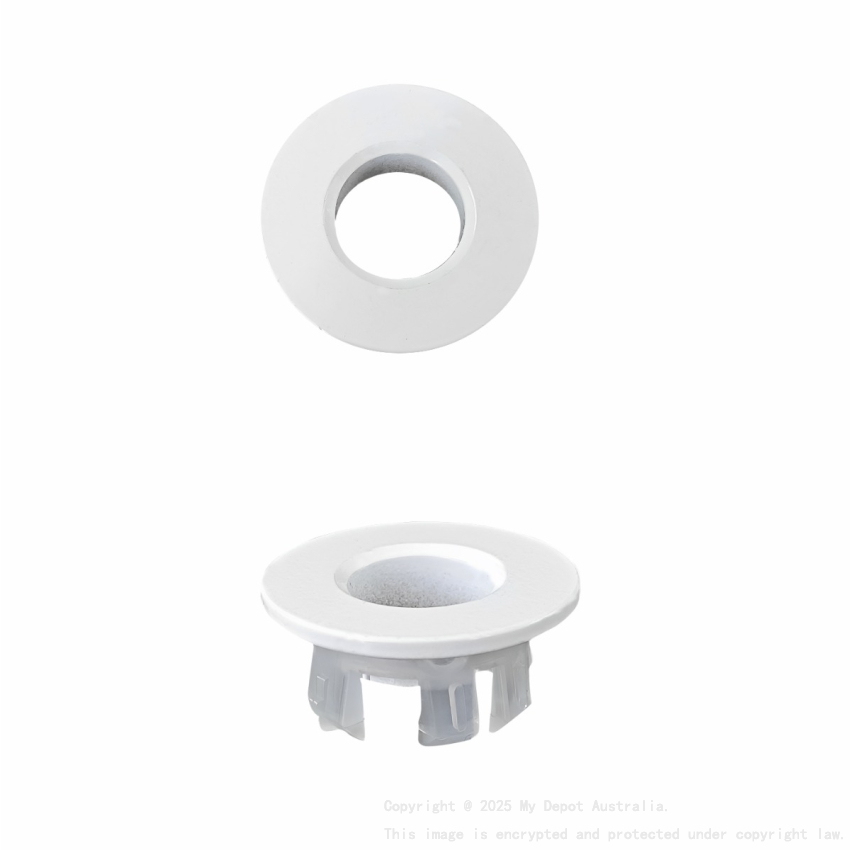 Matte White Overflow Ring