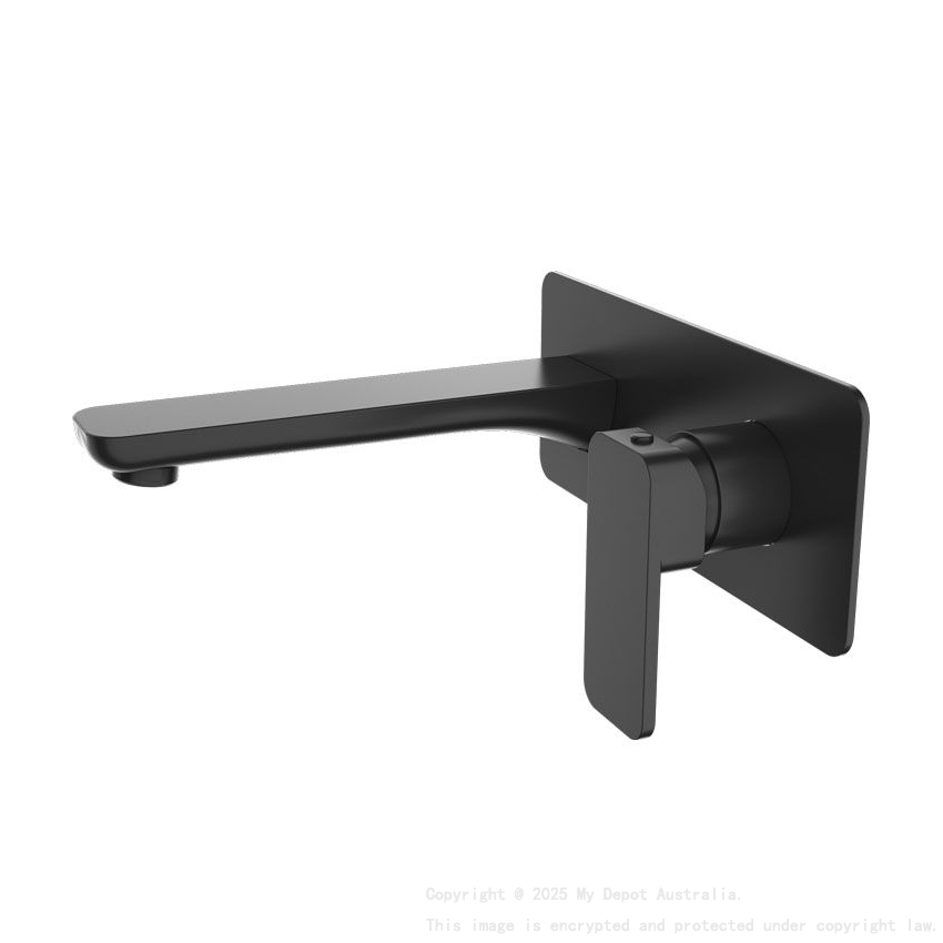 IVANO Series Black Bathtub/Basin Wall Mixer With Spout(color up)