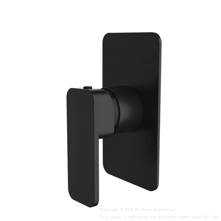 IVANO Series Solid Brass Black Shower/Bath Wall Mixer