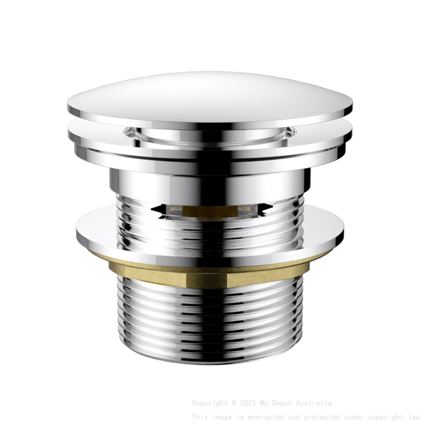 40mm Bath Pop-Up Plug With Removabel Waste With Overflow Chrome