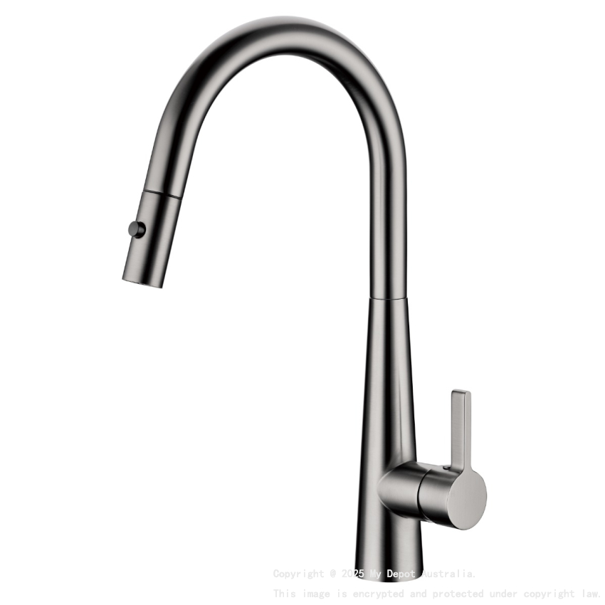 Luxa Pull Out  Sink Mixer  Gun Metal
