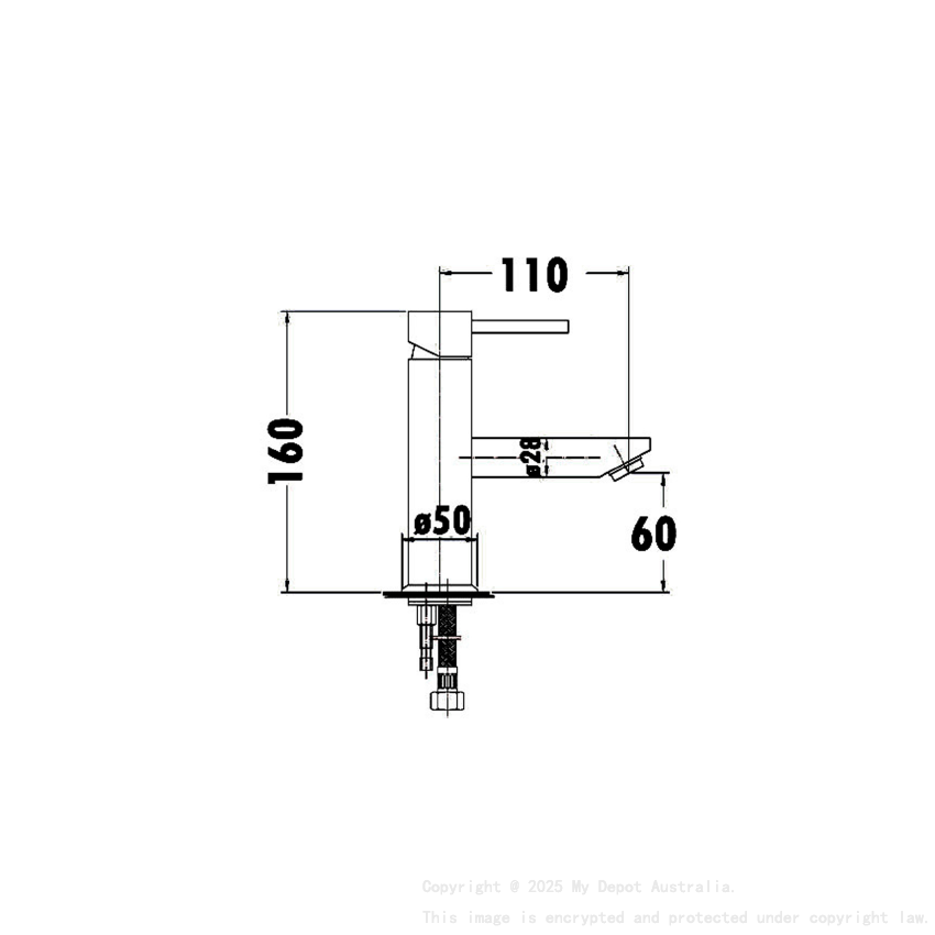 Otus Basin Mixer Matt Black