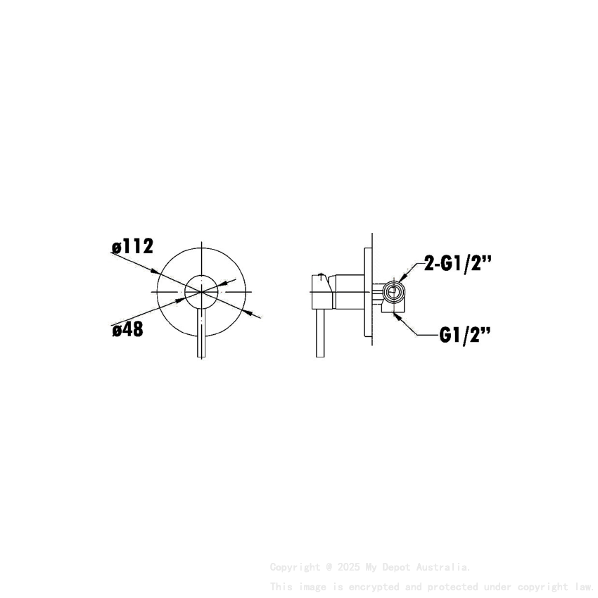 Otus Wall Mixer Matt Black