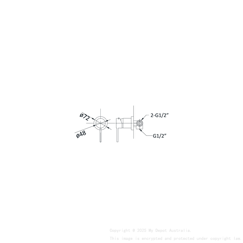 Otus Wall Mixer Matt Black