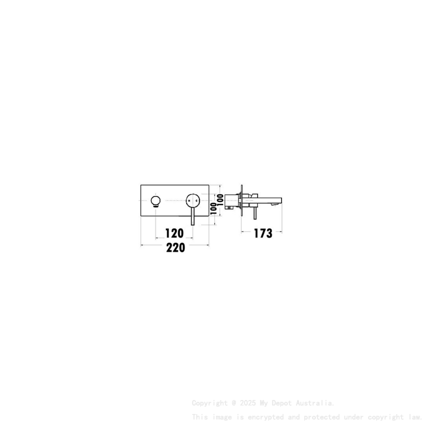 Otus Wall Mixer Chrome