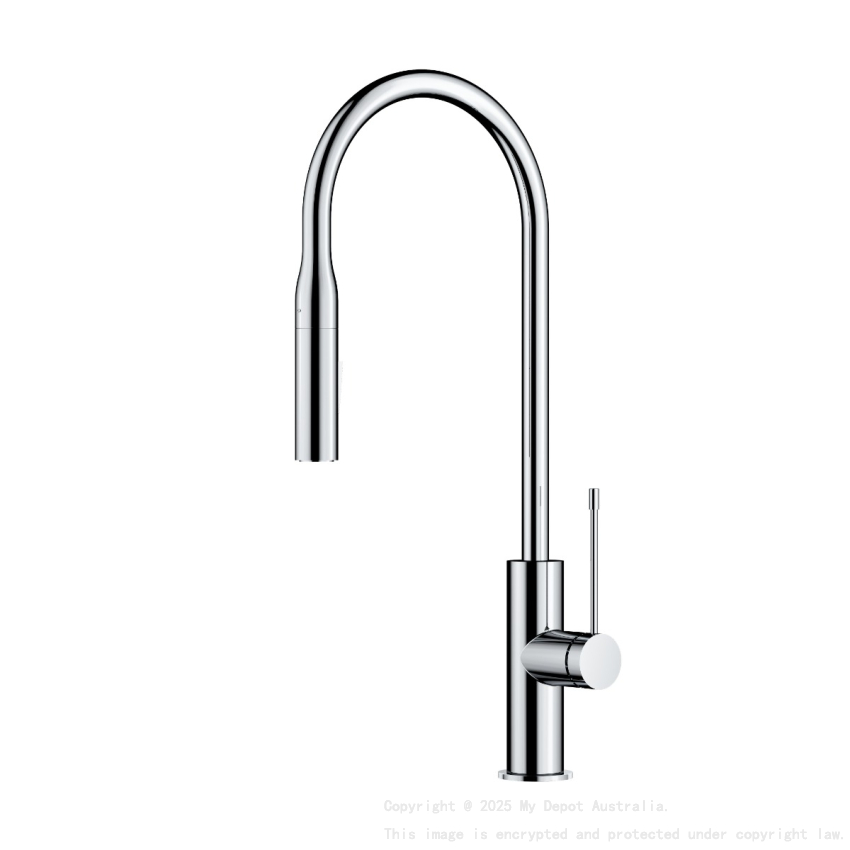 Aziz Pull Out Sink Mixer Chrome