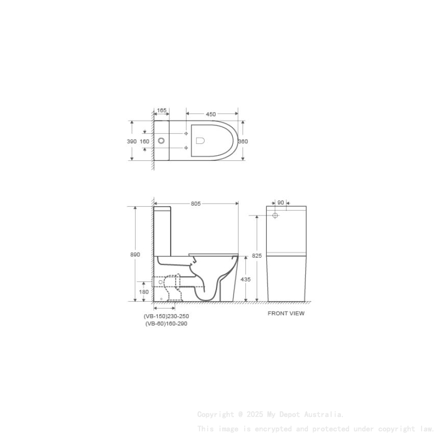Pani Care Toilet Pan (Rimless) With Slim Duraplas Seat Cover 
