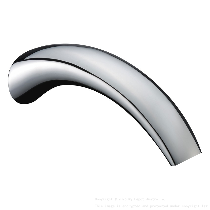Yale Round Crescent Shaped Bath Spout Chrome