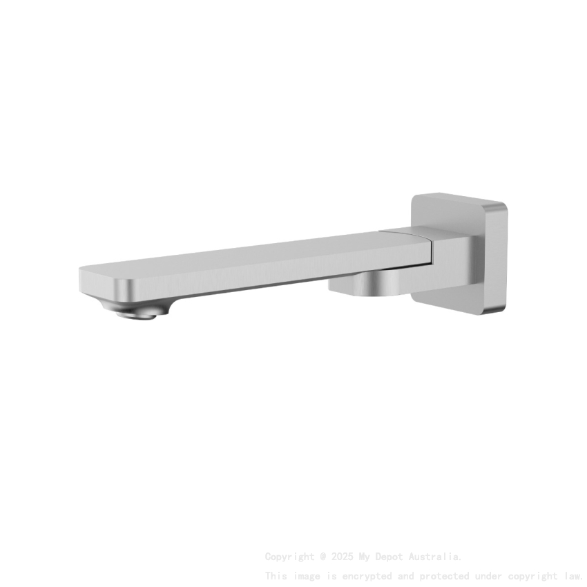 Ruki Swivel Bath Spout Brushed 
Nickel