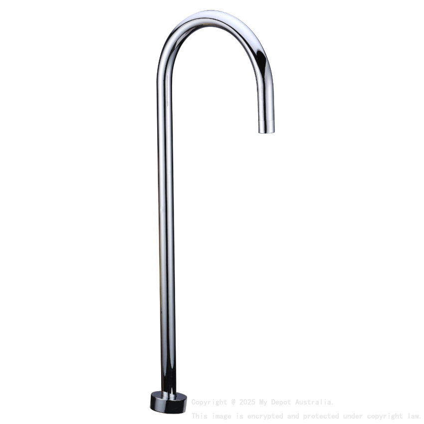 Yale Round Floor-mounted Bath Spout Chrome