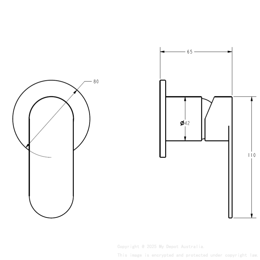 Sora SS Wall Mixer Trim Kits Chrome