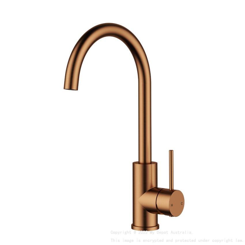 Otus Slimline SS Sink Mixer Brushed Brushed Copper