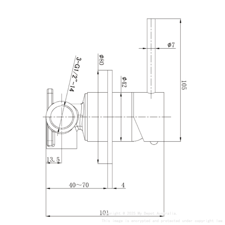 Otus Slimline SS Wall Mixer Trim Kits in Chrome
