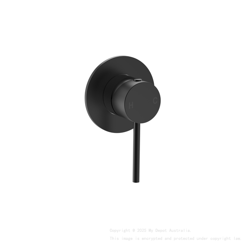 Otus Slimline SS Wall Mixer Trim Kits in Matt Black
