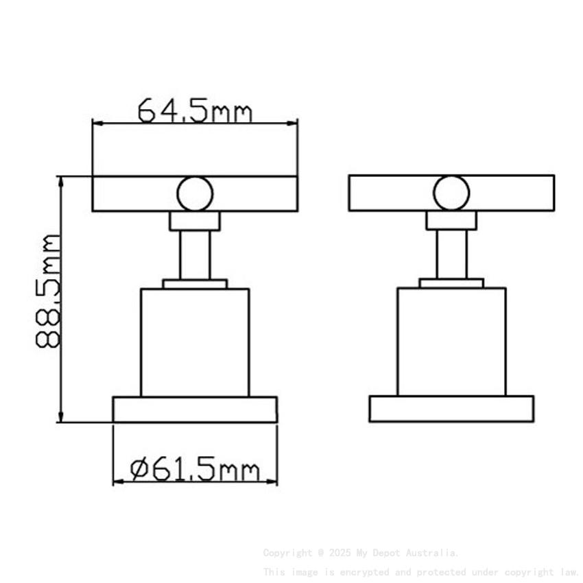 Plnz Wall Top Tap Set Assemblies Matt Black