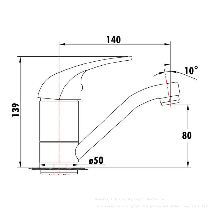 Mina Swivel Basin Mixer Chrome