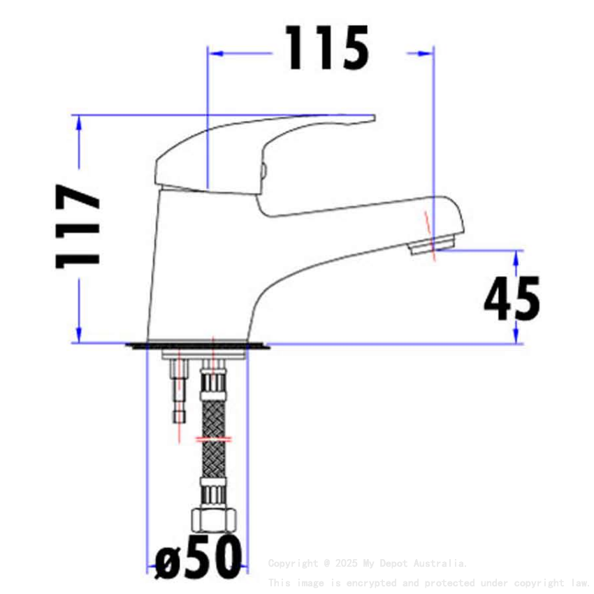 Mina Basin Mixer Chrome