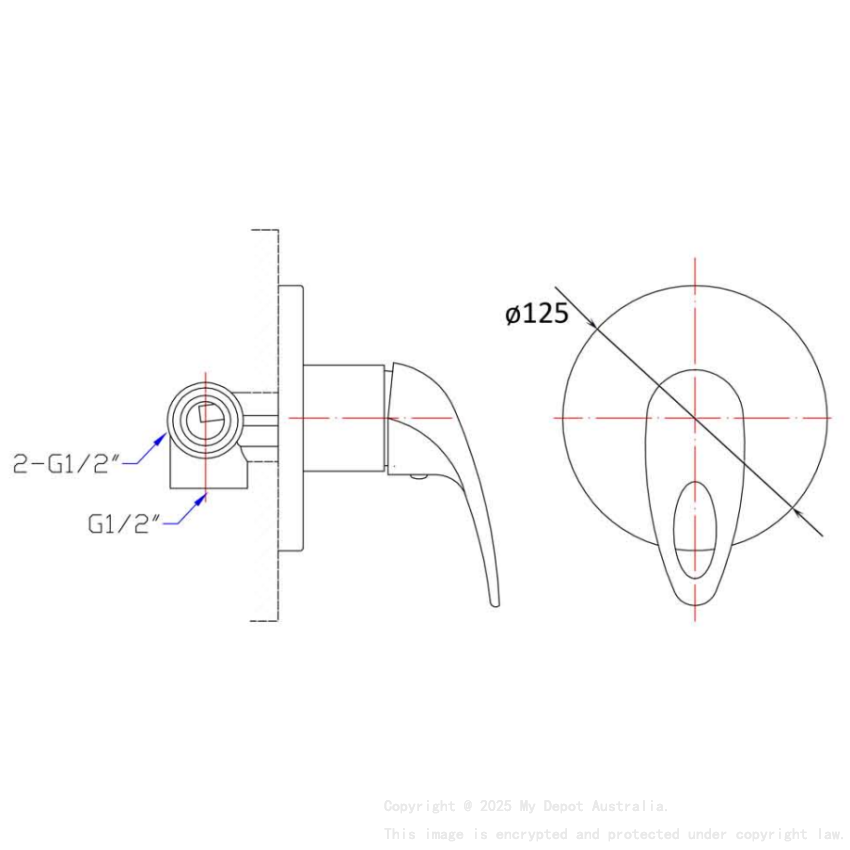 Mina Wall Mixer Chrome