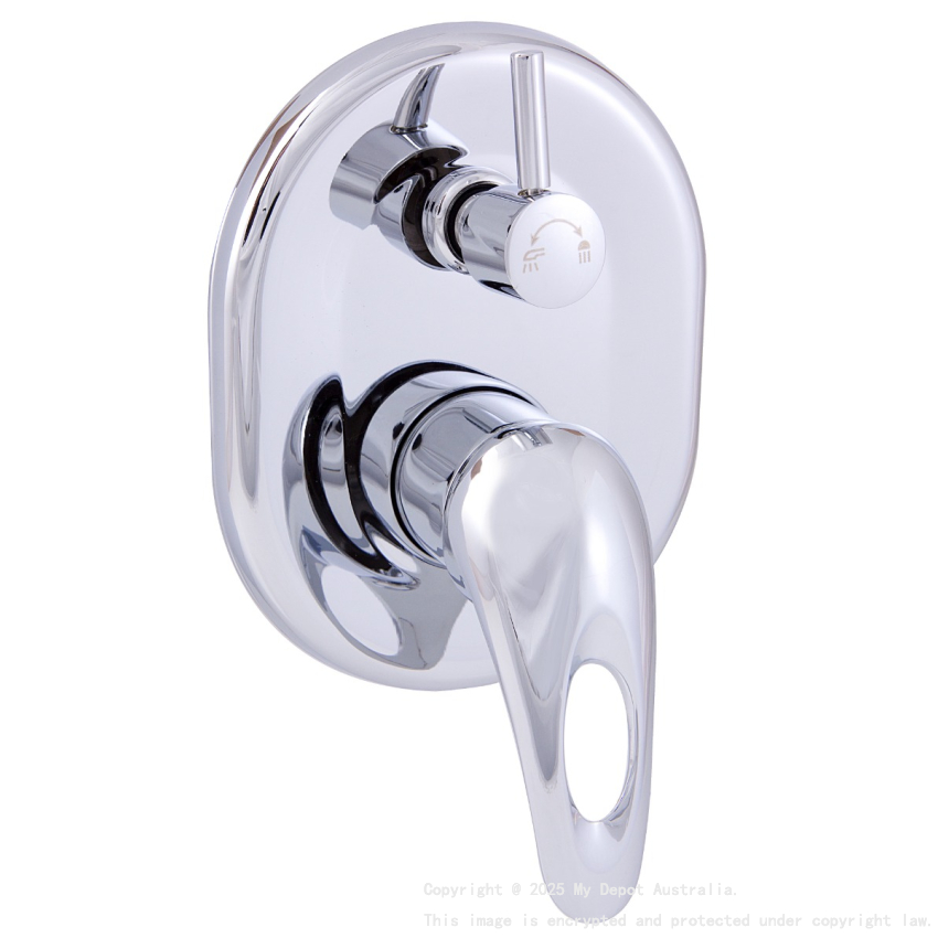 Mina Wall Mixer With Diverter Chrome