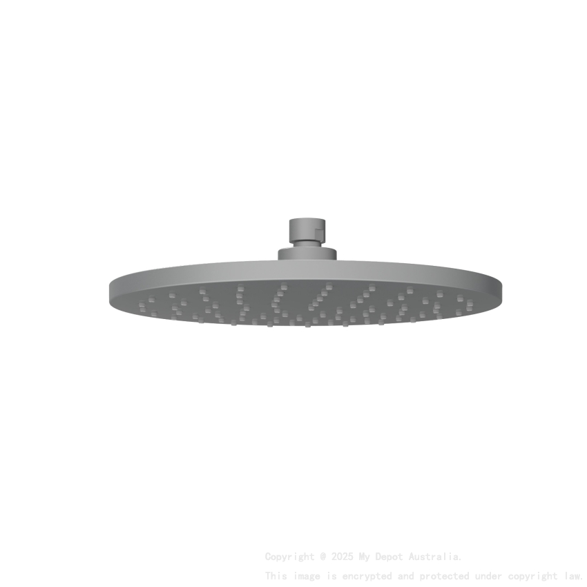 Otus Round Overhead Shower Gun Metal