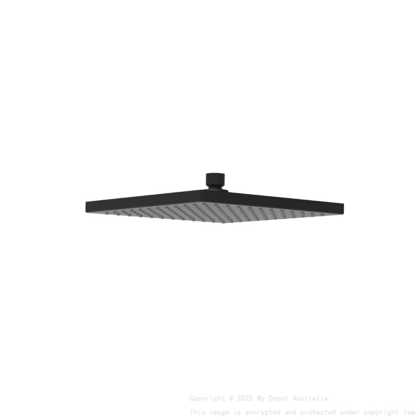 Rosa Square Overhead Shower Matt Black