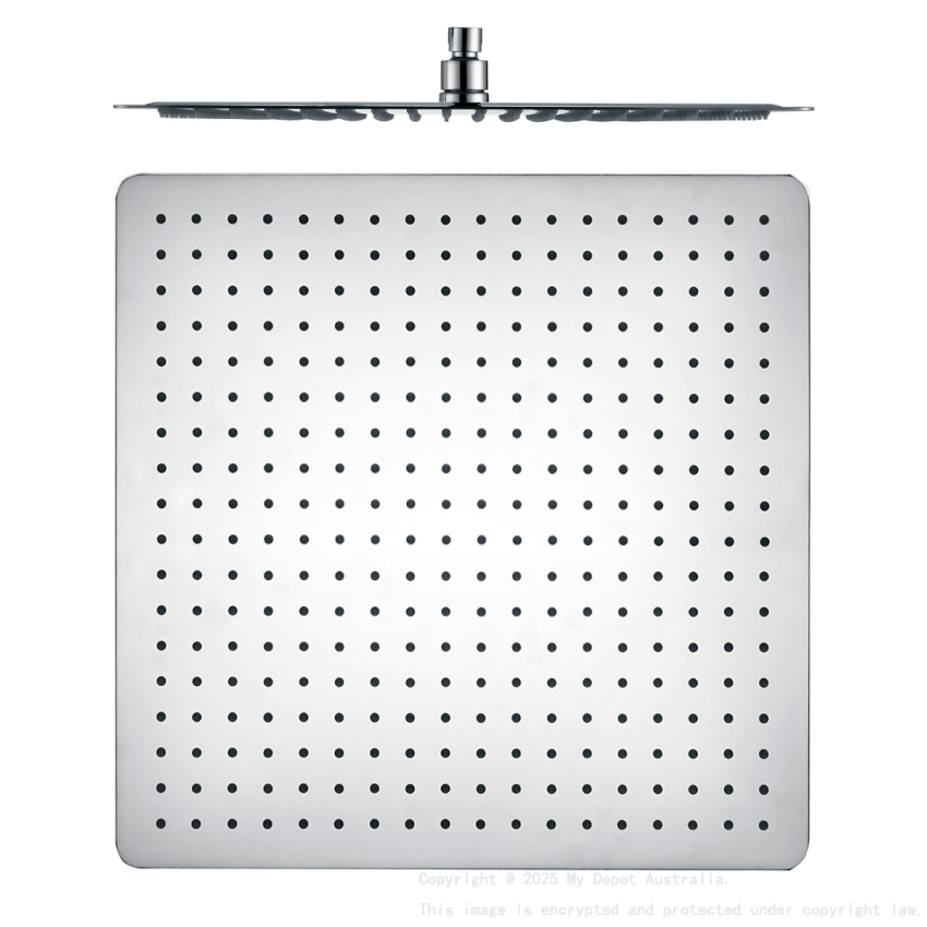 Nova Square Overhead Shower Mirror Polish