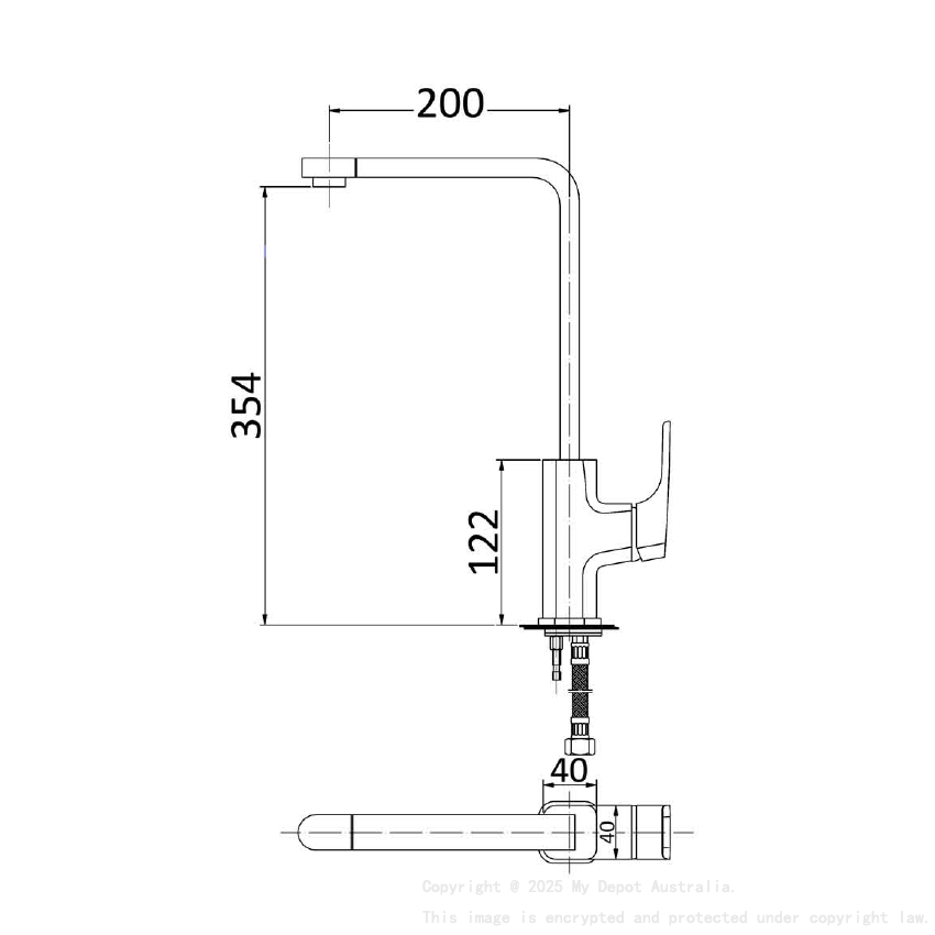 Eden Sink Mixer Chrome