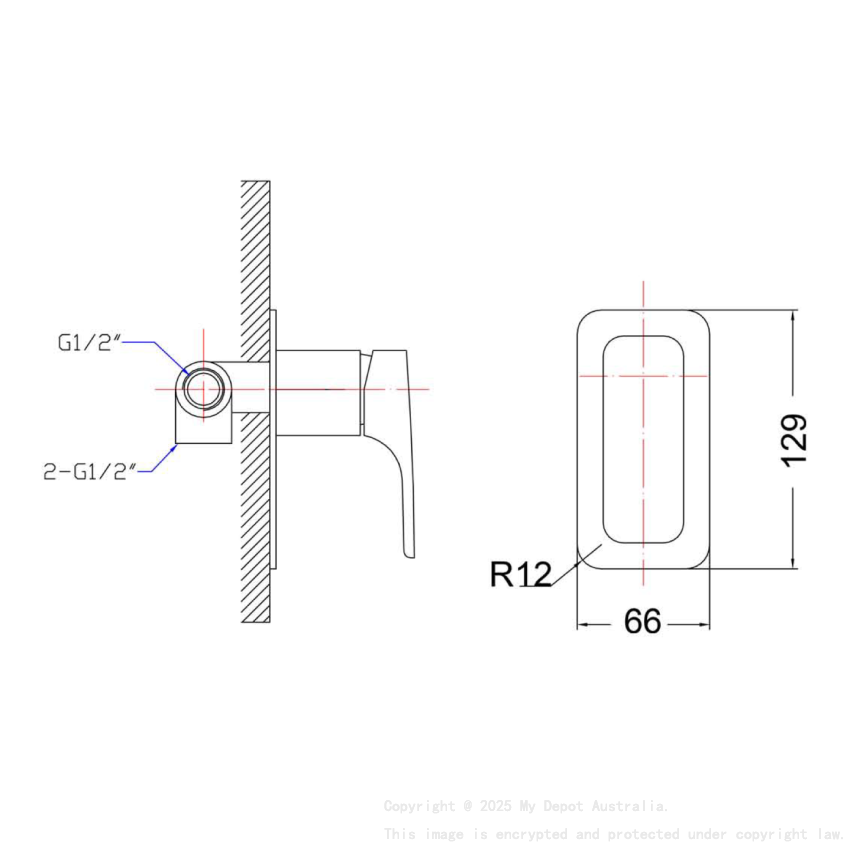 Eden Wall Mixer Chrome