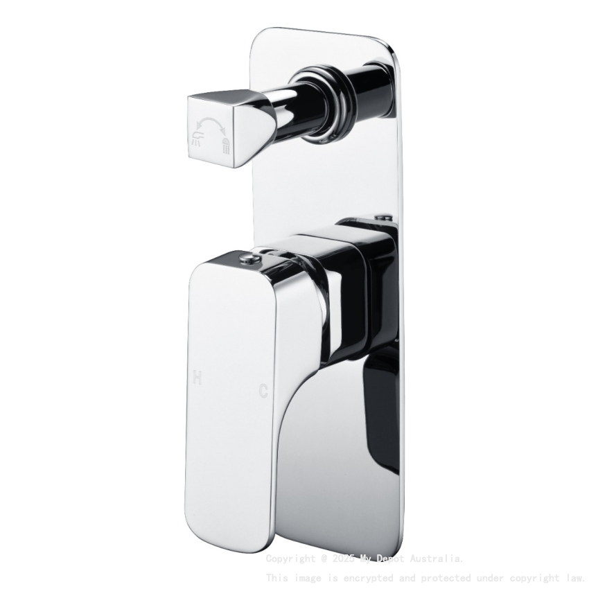Eden Wall Mixer with Diverter Chrome