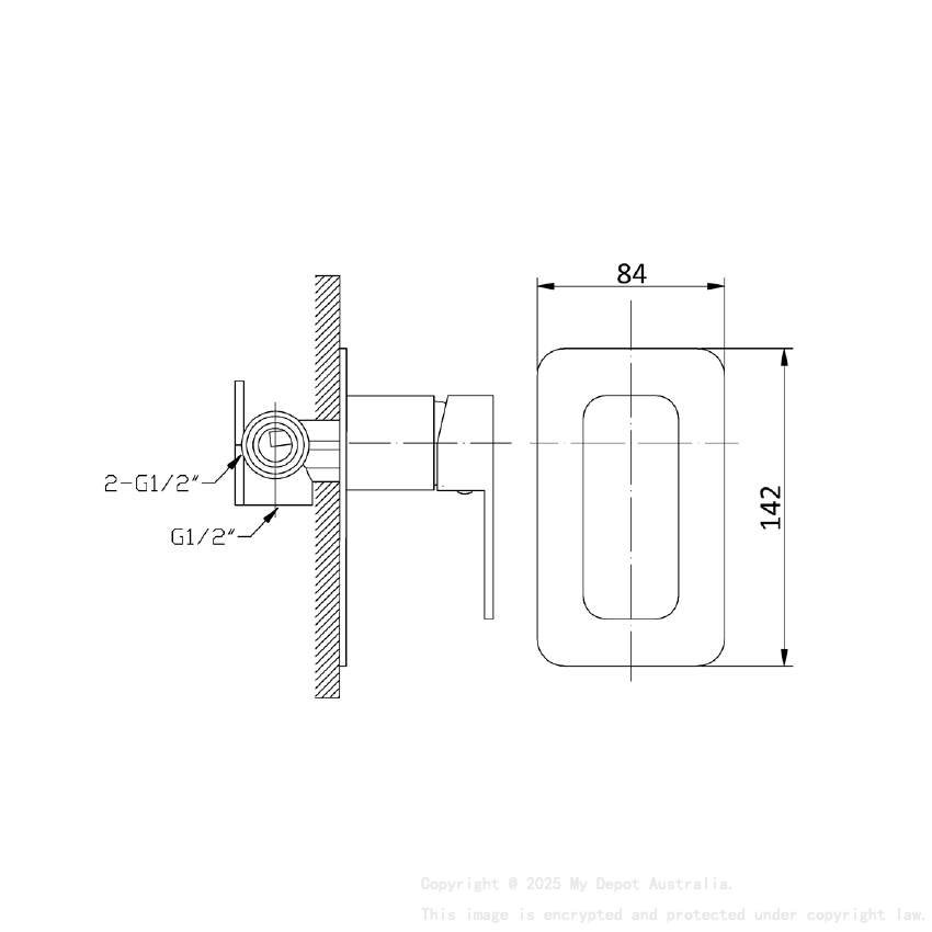 Nova Wall Mixer Chrome