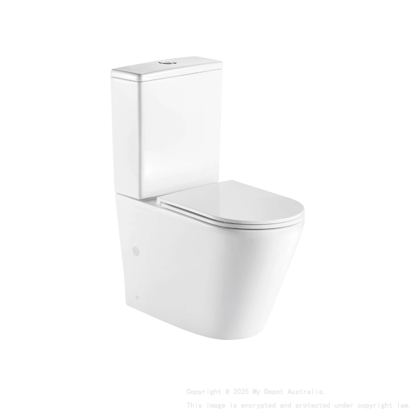 RIVO Gloss White Back To Wall Toilet Suite