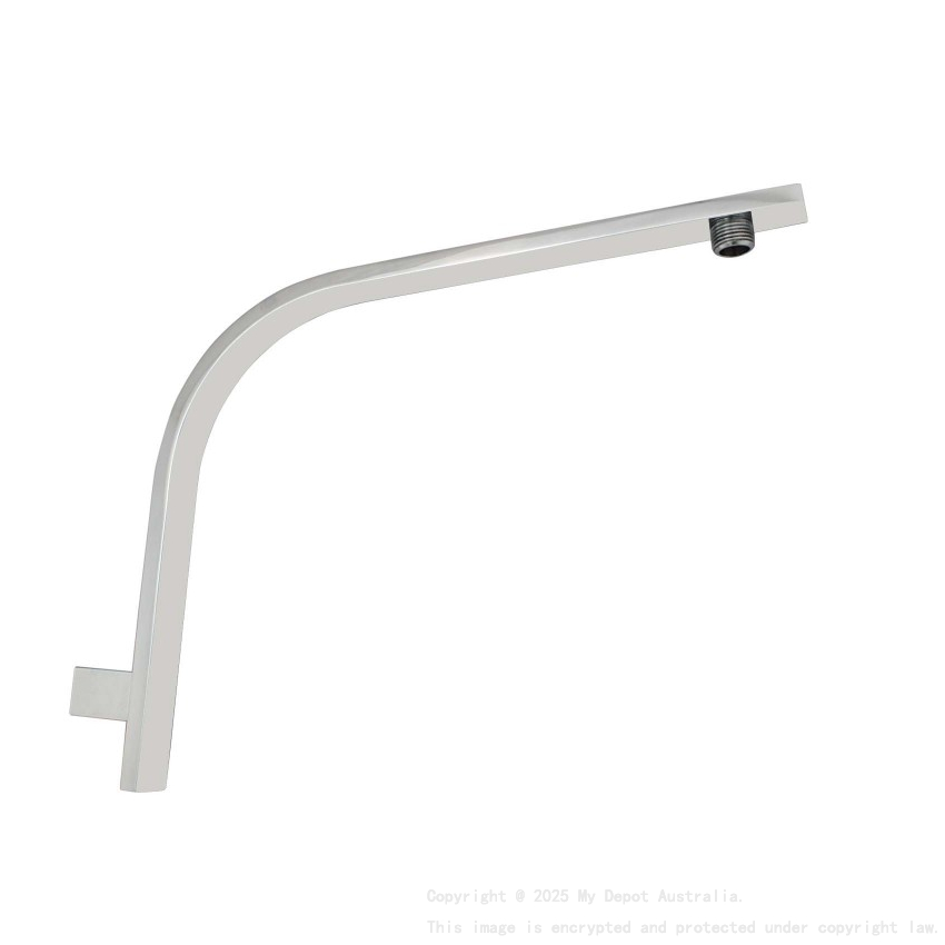 Cavallo Chrome Gooseneck Wall Mounted Shower Arm