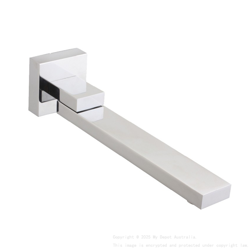 Cavallo Chrome Square Bath Spout