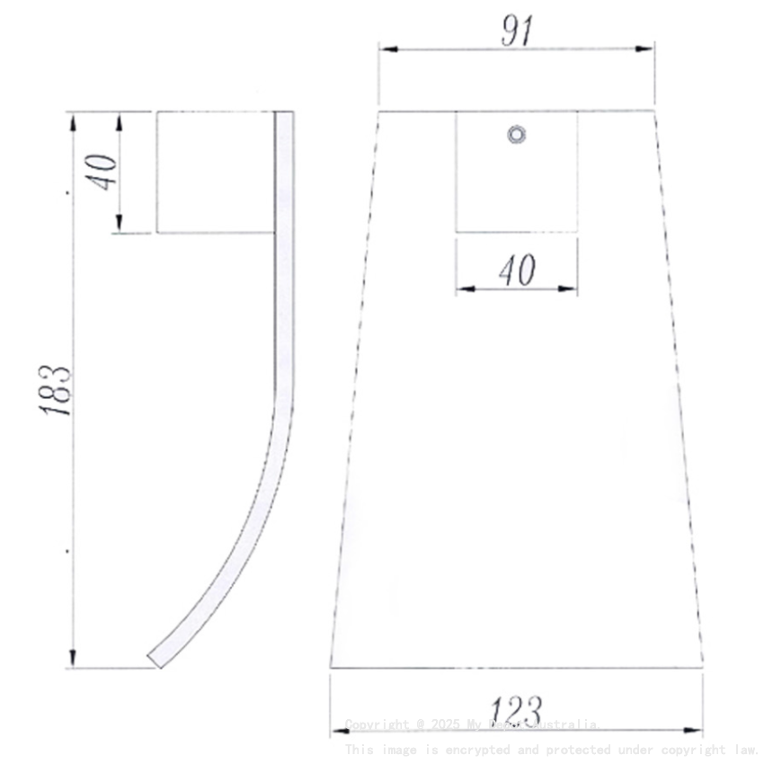 Esperia Brushed Nickel Square Bath Spout