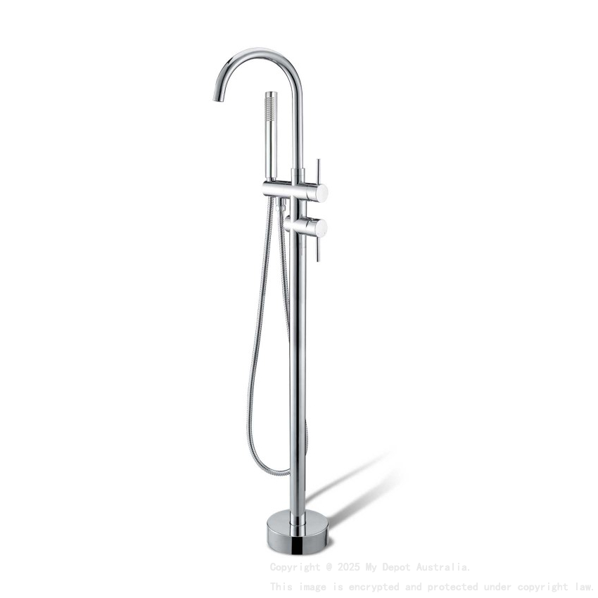 Pentro Chrome Free Standing Spout & Shower