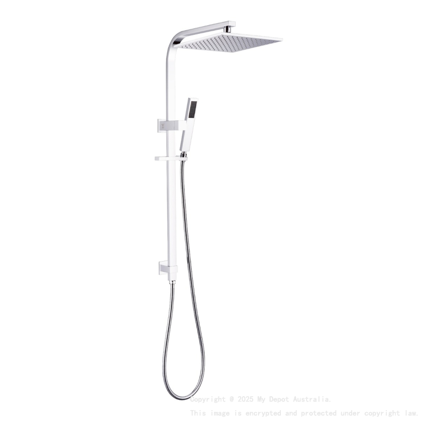 Esperia 10″ Chrome Square Shower Station