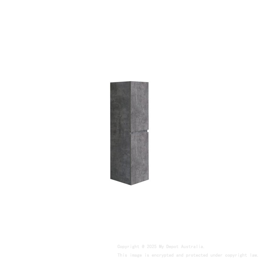 1200*300*350mm Rock Cemento Tall Boy Two Doors