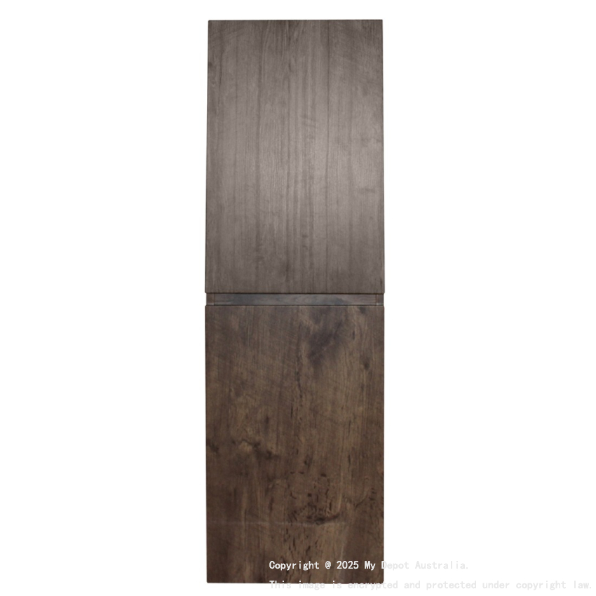 1350mm Dark Oak MDF Cabinet Bathroom Vanity 2 Doors Tall Boy